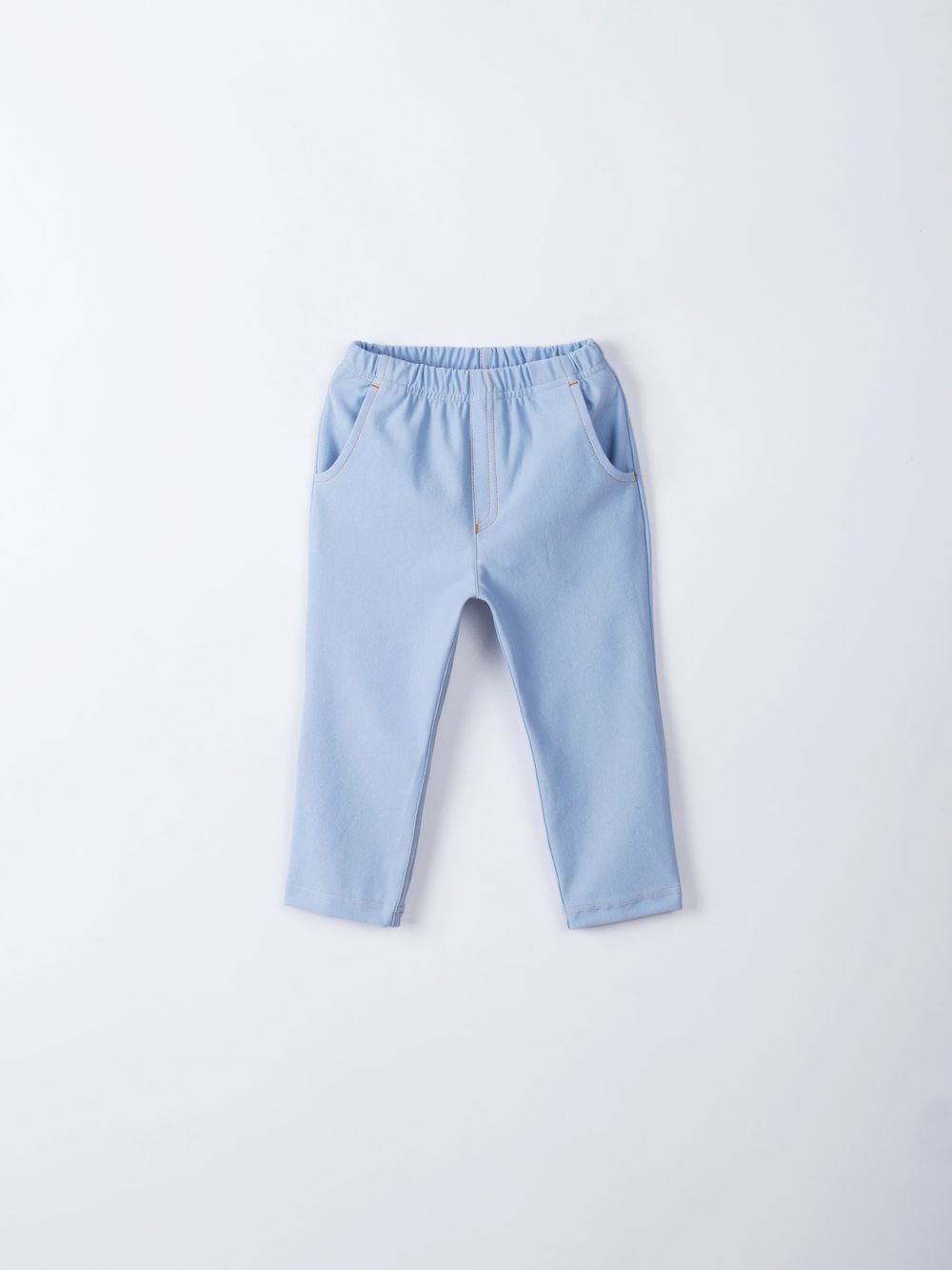 Чиносы из джинскота "Светлый деним" 7+