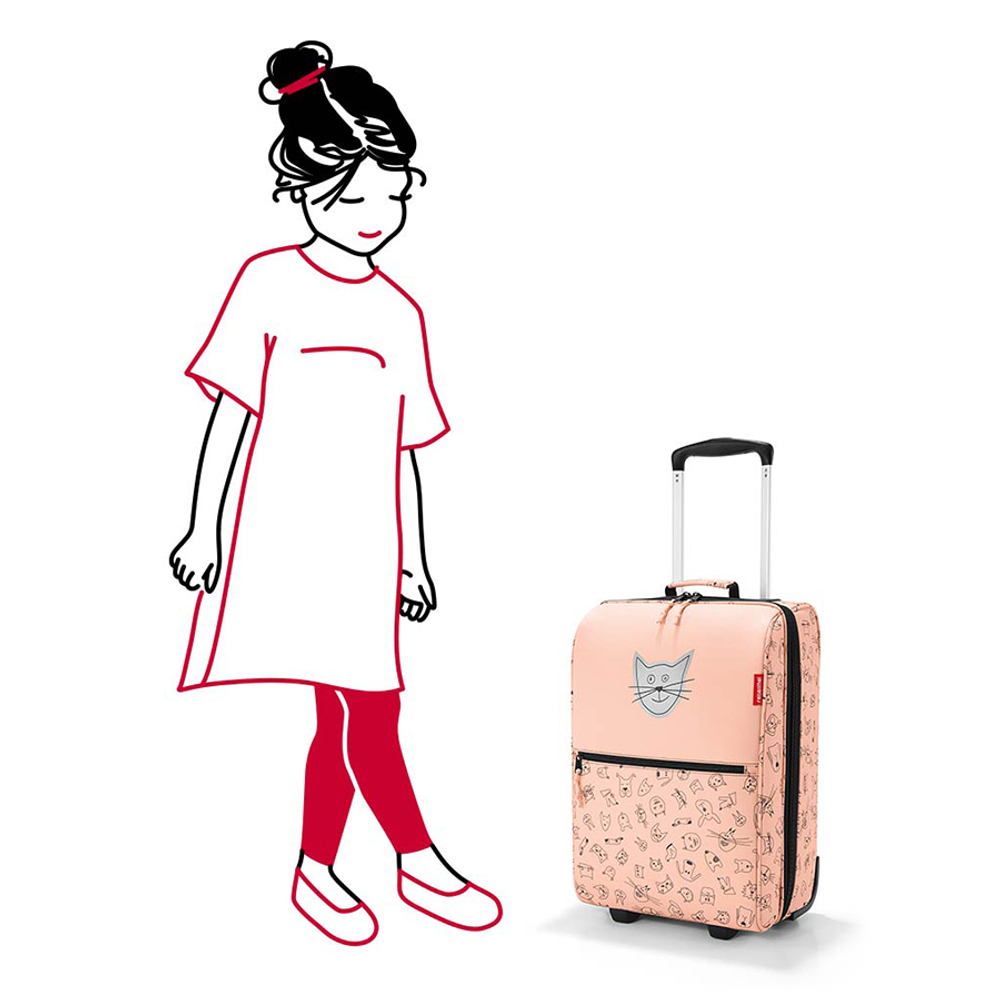 Чемодан детский Trolley XS cats and dogs rose Reisenthel