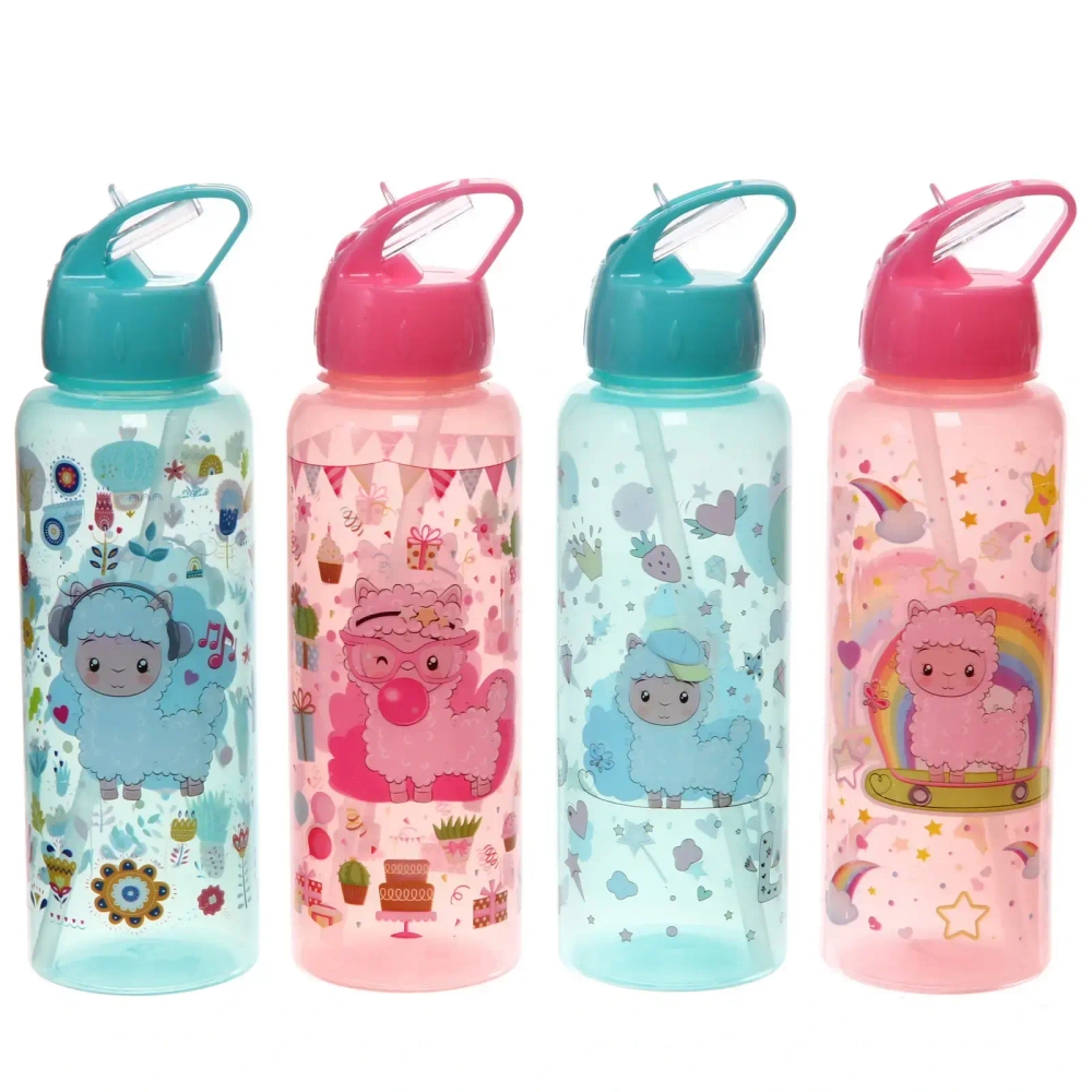 Бутылка питьевая пластиковая 800мл «Милашка», микс цветов