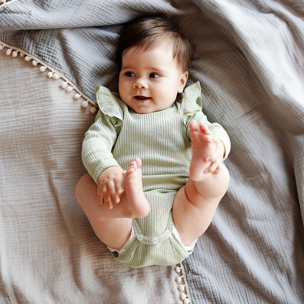 Боди с длинным рукавом и крылышками 