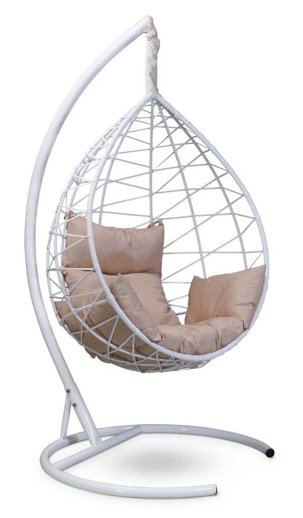 Подвесное кресло-кокон ДЕНАЛИ белый