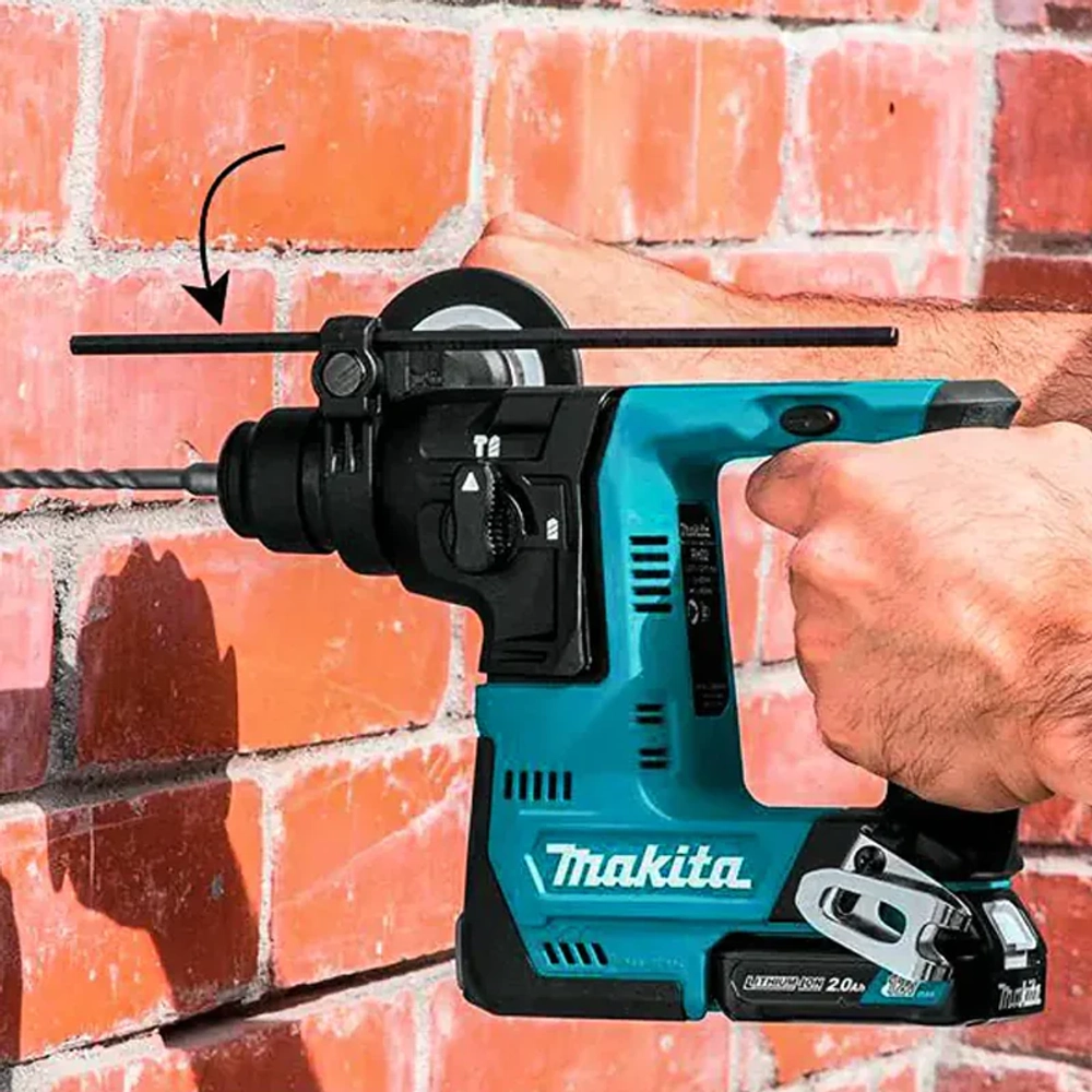 Makita HR140DWAJ аккумуляторный перфоратор (2 x 1.5 Ач, ЗУ)