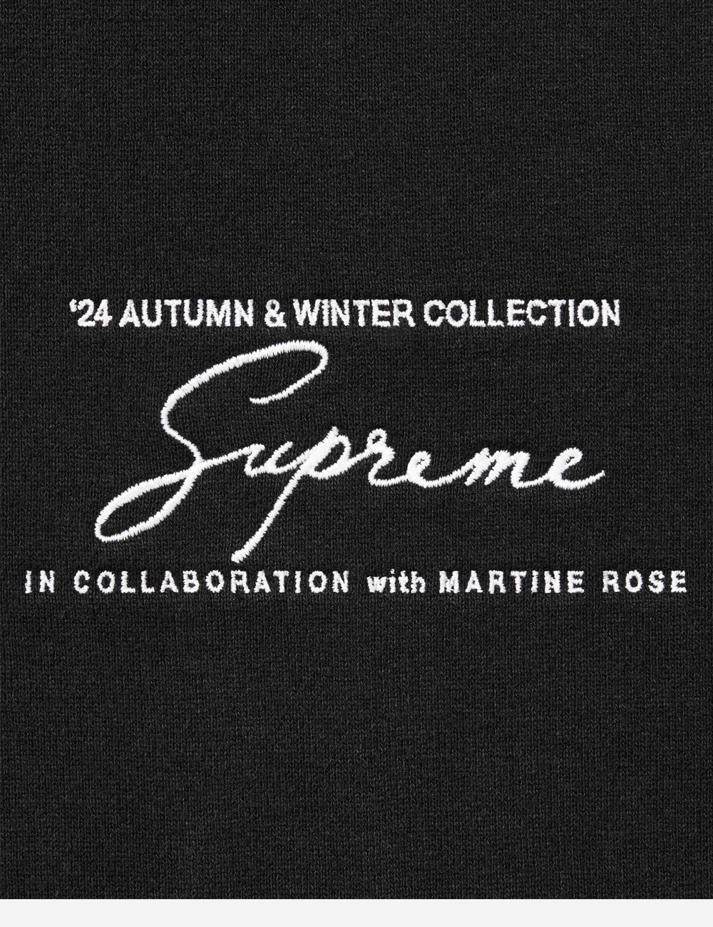 Supreme x Martine Rose Hooded Sweatshirt "Black"