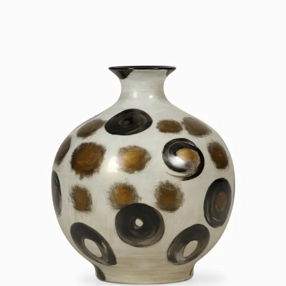 Ваза Flaviana высота 30 см, коричневый, чёрный, бежевый