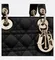 Сумка Dior Lady Dior My Abcdior, модель маленького формата черный