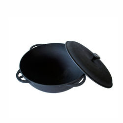 Казан чугунный с крышкой 12 л