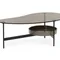 Кофейный стол Raul 110х60 см, стекло закалённое дымчатое