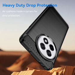 Мягкий защитный чехол на OnePlus Ace 5, 5 Pro и 13R, серия Carbon (дизайн в стиле карбон) от Caseport