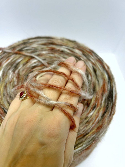 Пряжа для вязания DAMA теплая пушистая аркобалено