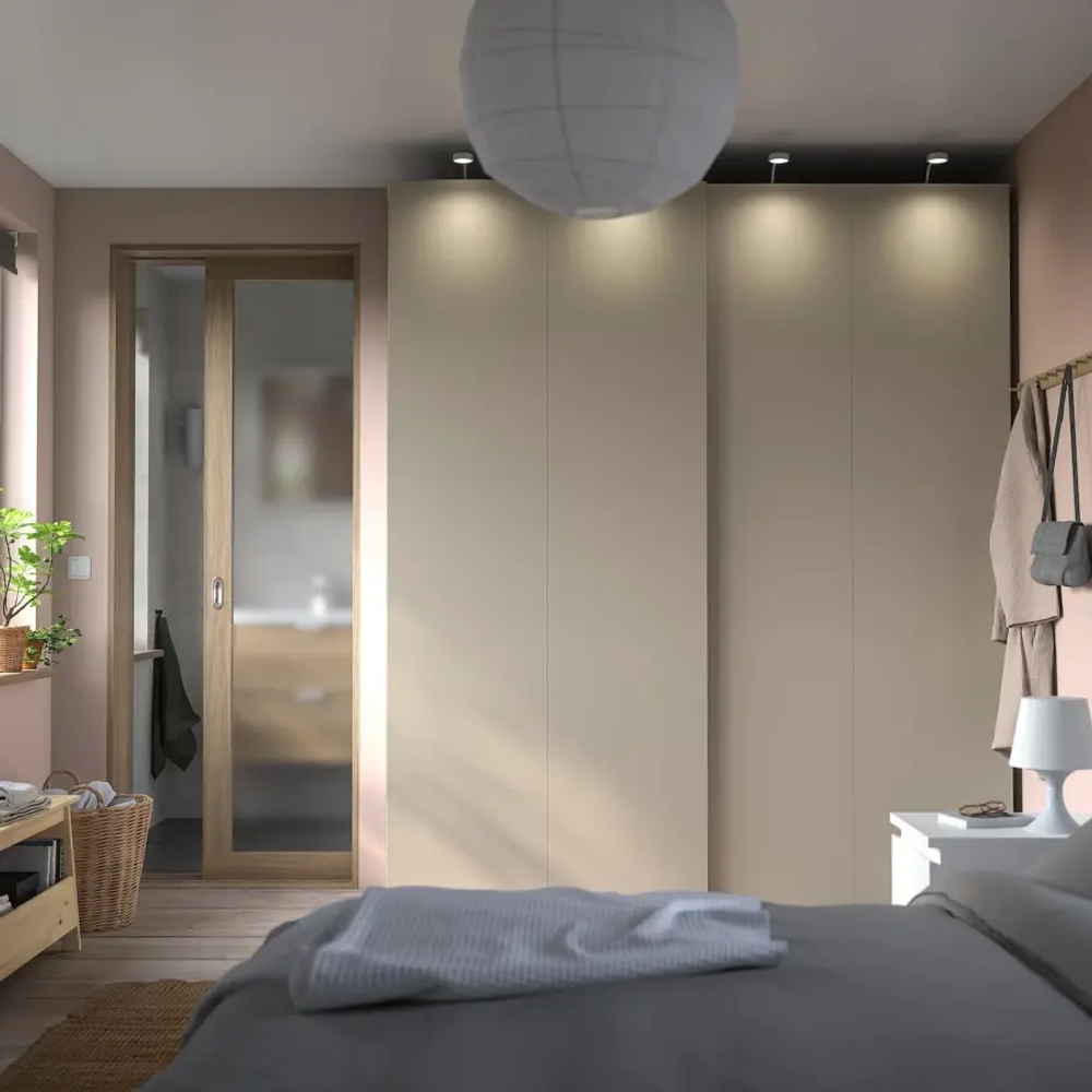 Гардероб - PAX / HASVIK IKEA/ПАКС/  ХАСВИК ИКЕА,  236х200 см, бежевый
