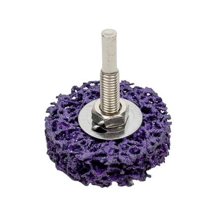 Коралловый шлифовальный круг на дрель (125 мм; фиолетовый) "РОСОМАХА" (449125)