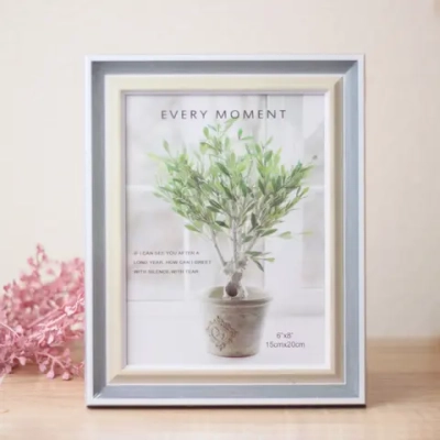 Фоторамка 15*20см «Женева» синяя дымка, пластик