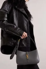 Сумка Saint Laurent Le 5 à 7 Hobo серый