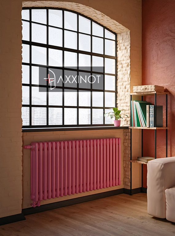 Axxinot Sentir 3080 - трехтрубный трубчатый радиатор высотой 800 мм, нижнее подключение с термовентилем