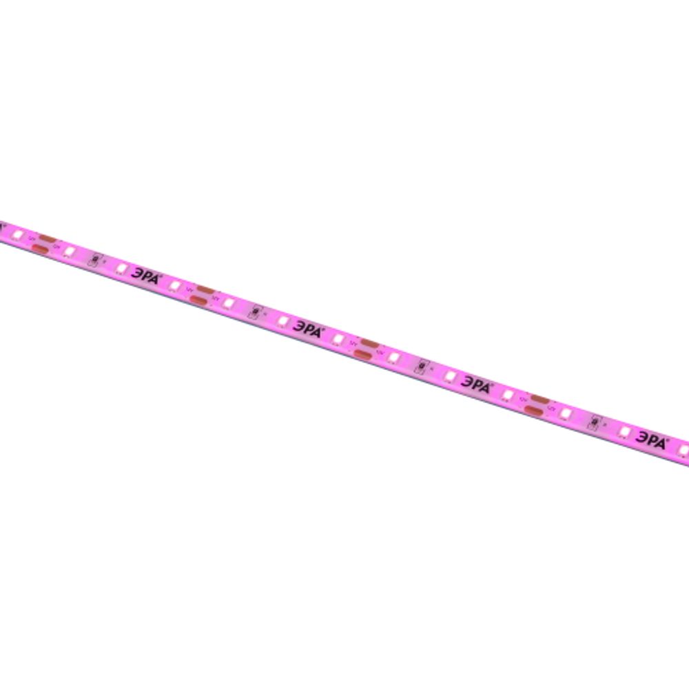 Светодиодная лента для растений ЭРА FITO-Strip Light-RB-45W-5m-12V-IP65 красно-синего спектра 5м IP65 с адаптером 12V