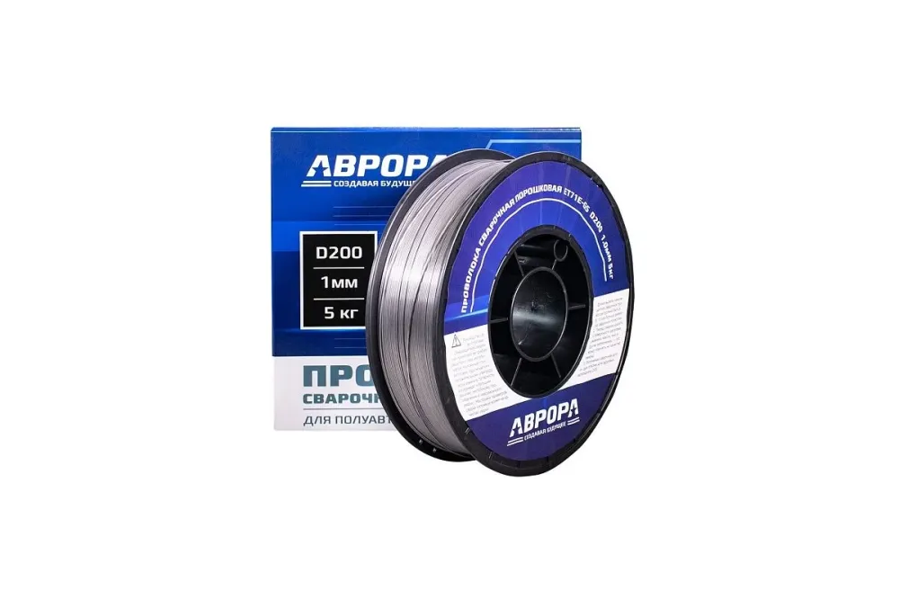 Проволока сварочная порошковая E71T-GS d.1.0 мм 5.0кг D200 NO GAS