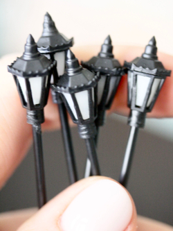 Фонари уличные для макетов "Арбатский" 5 шт./ мини фонари для парков и железных дорог