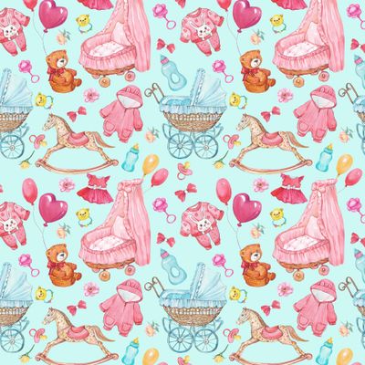 Детский узор для новорожденных