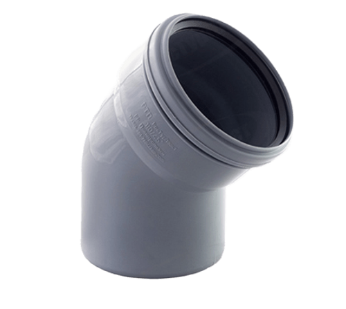 Отвод ВК ПП 110х45, короб, серый,РТП (50/1)