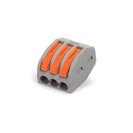 Строительно-монтажная клемма DYNEL СМК 222-413 серая (100 шт/уп)