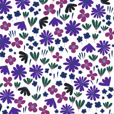 цветы на белом