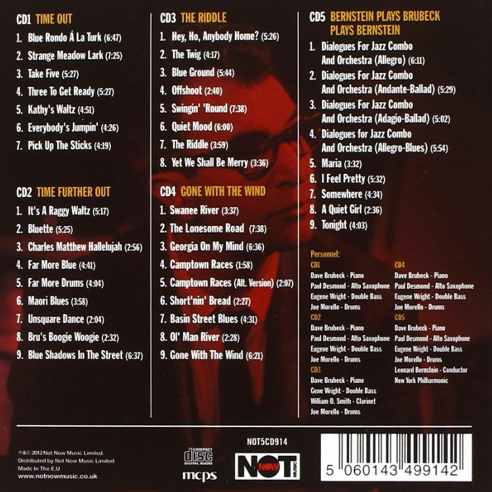 The Dave Brubeck Quartet / The Columbia Years (5CD)