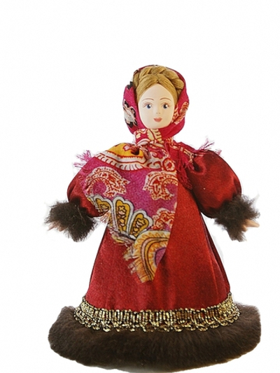 Кукла коллекционная Горожанка в зимней одежде