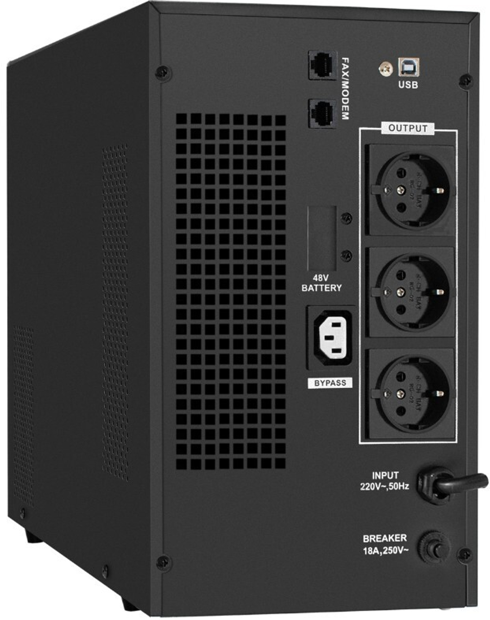 Источник бесперебойного питания  Exegate SineTower SN-3000.LCD.AVR.3SH.1C13.RJ.USB