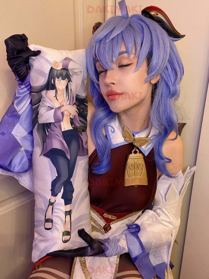 Мини дакимакура Хината Хюга из Наруто арт. M0168, 60х20 см