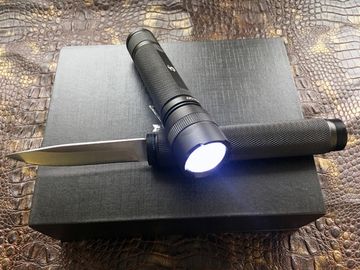 Складной нож фонарь Steelclaw Спелеолог c клинком из стали 8CR13MoV, рукоять алюминий