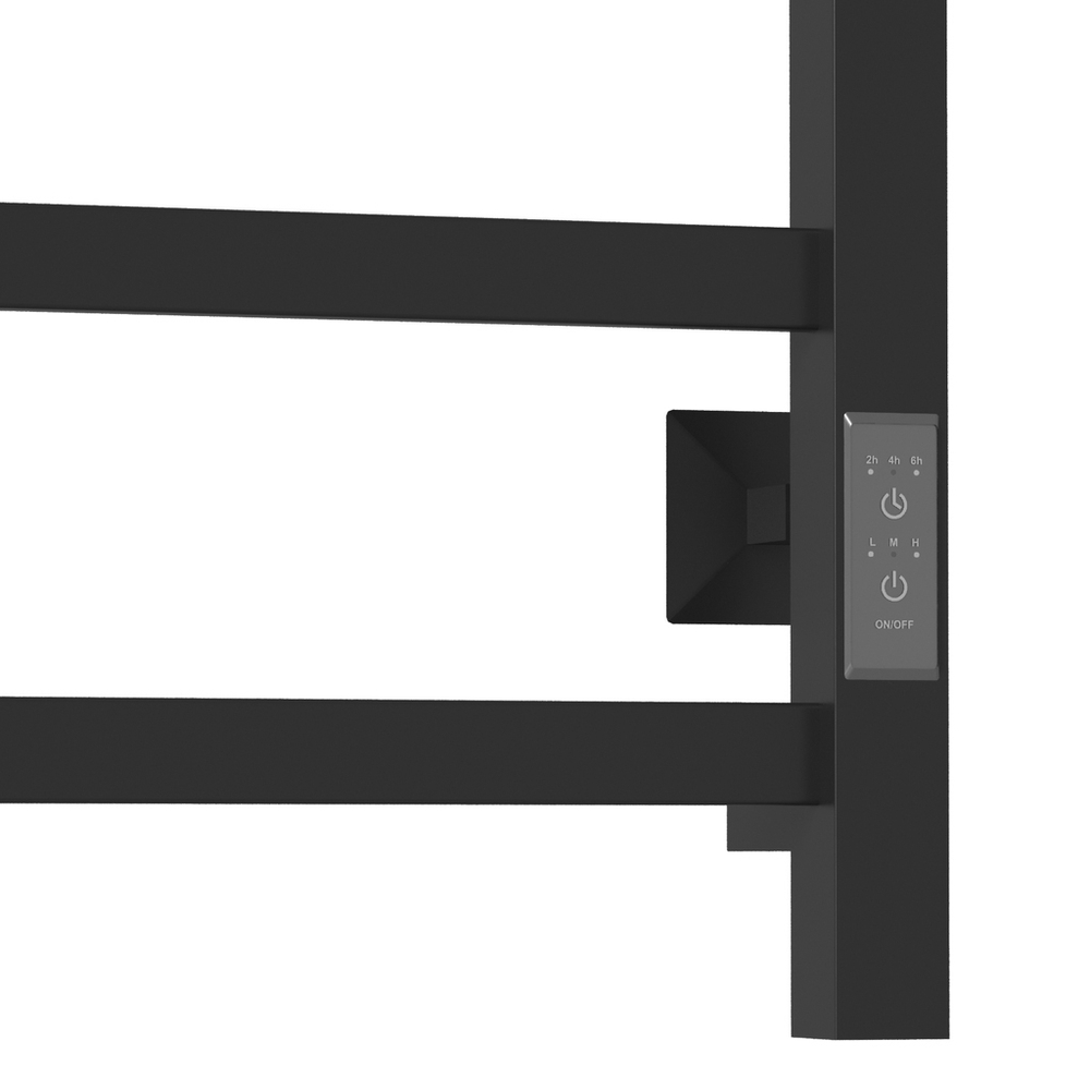 Полотенцесушитель MIXLINE TRIUMPH  60х50 (таймер, 302 Вт, 5 перекладин) электрический ЧЕРНЫЙ