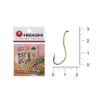 Крючок одинарный HIGASHI Karei R #15#Gold