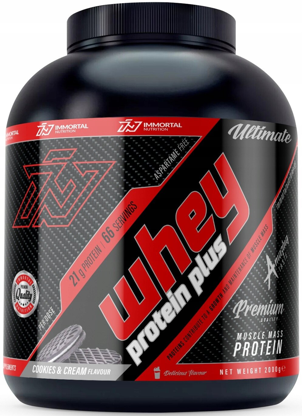 Протеин Immortal Nutrition Whey Protein Plus 2000 г печенье крем
