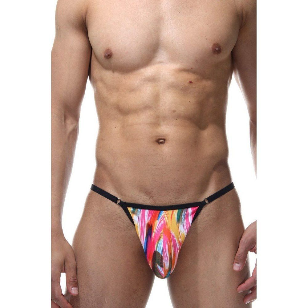 Мужские трусы тонги разноцветные Don Moris DM011910