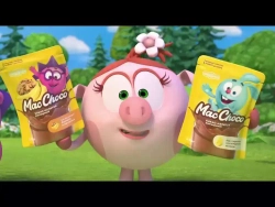 Какао-напиток MacChoco со вкусом банан-печенье, 235 г