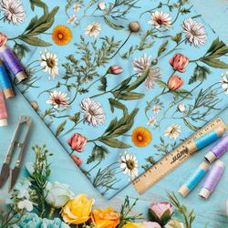 Ткань Ниагара Софт полевое разноцветие