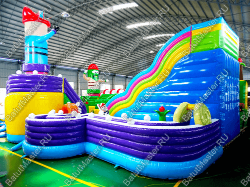 Надувной батут «Детский мегапарк» 18*18*8 м