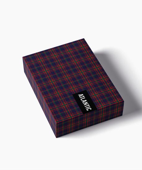 Трусы (2 шт) мужские семейные Atlantic 2GMB-013, хлопок, темно-зеленый + темно-синий