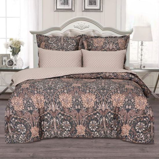 Семейный комплект постельного белья Морис сатин в подарочной упаковке