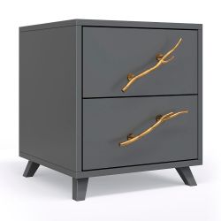 Тумба Арт Сканди с 2-мя ящиками Серый Амбер