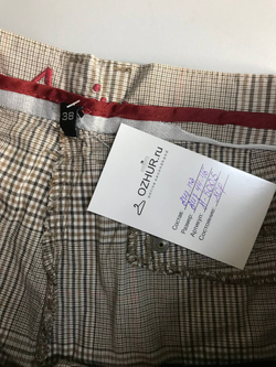 Шорты в мелкую клетку, маркировка 38, визуально 44/46 размер