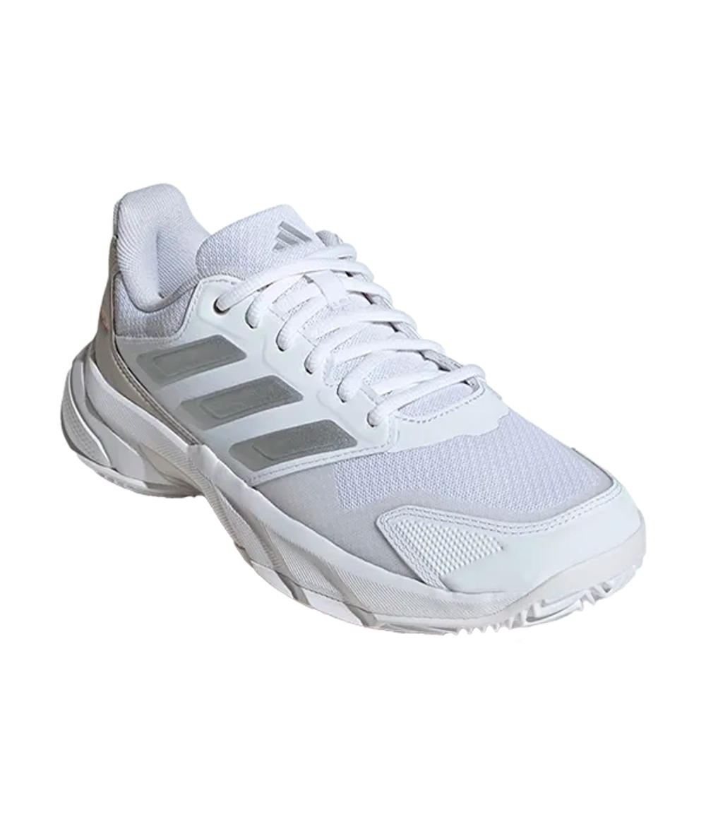 Adidas CourtJam Control 3 CL Женские Белые-Серые Кроссовки 2025