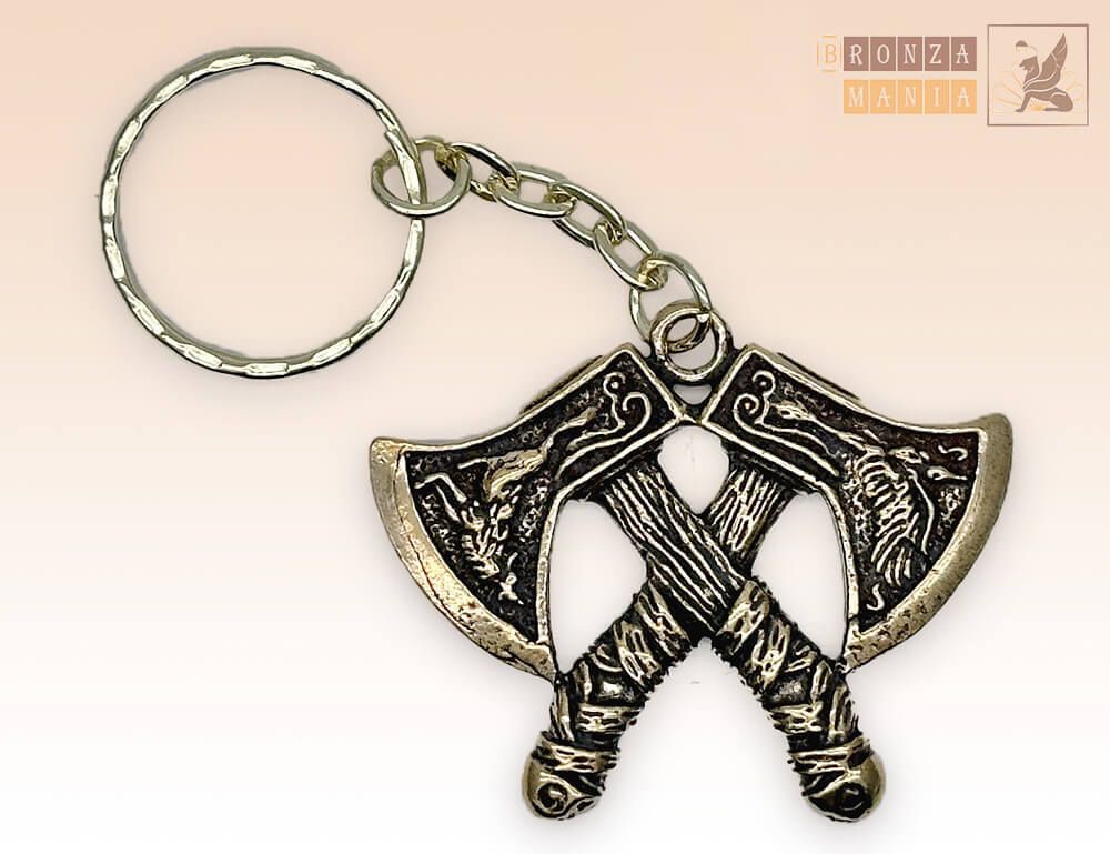 брелок Топор двойной