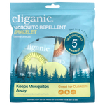 Cliganic, Браслет от комаров, универсальный размер, 5 браслетов в индивидуальной упаковке