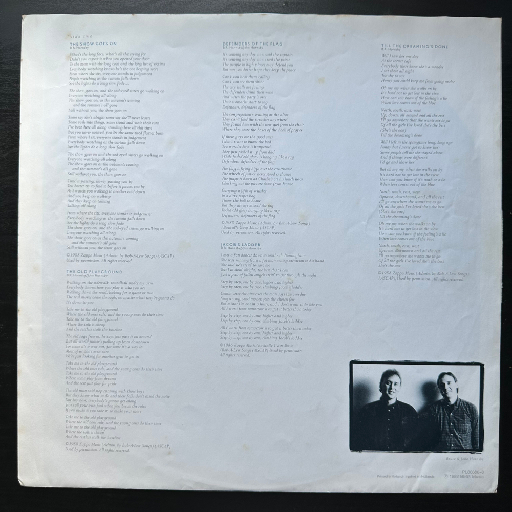 Bruce Hornsby & The Range - Scenes From The Southside (Европа 1988г.)