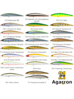 Воблер для рыбалки Pontoon21 Agarron 110SF-SR, 110мм, 12.9гр., заглубление 0.6-0.8м., цвет 729, медленно-всплывающий