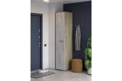 Пенал Бостон дуб крафт серый / бетонный камень