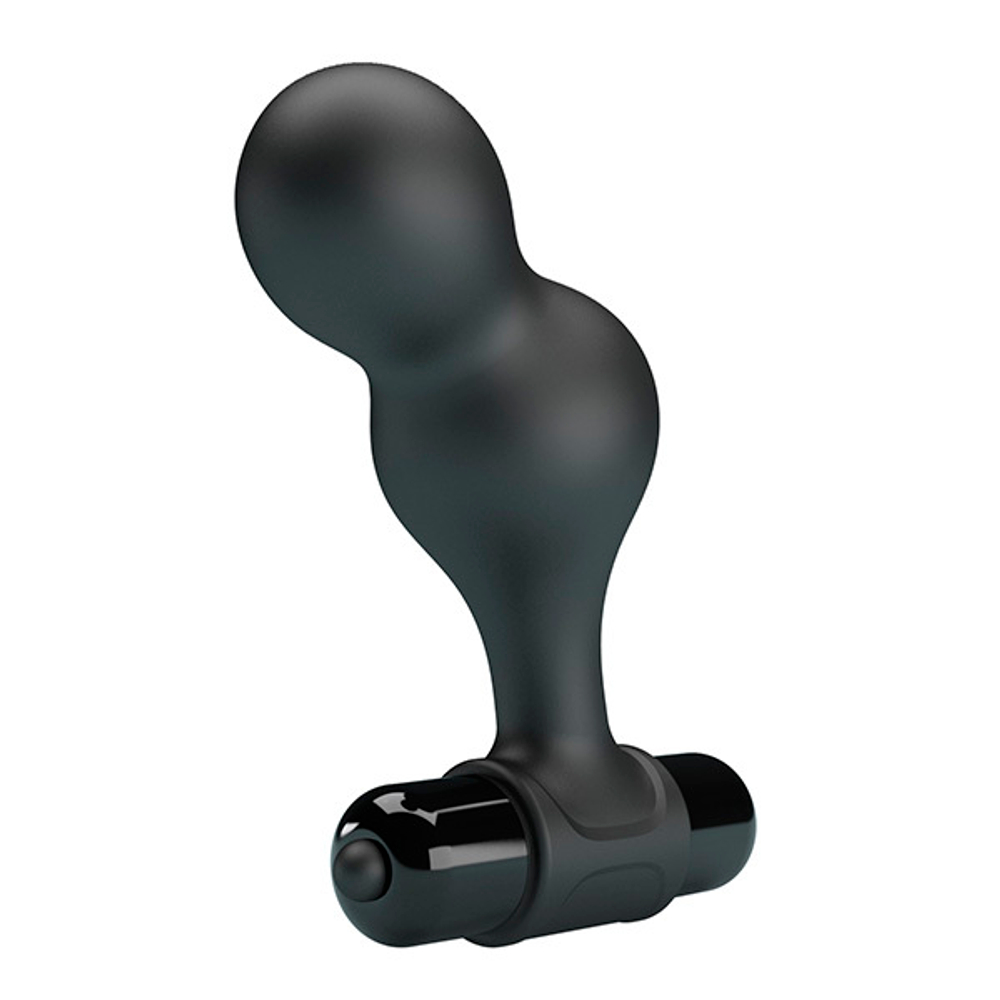 Черная анальная вибропробка 10см Mr.Play Silicone Vibrating Anal Plug BI-040133-MR