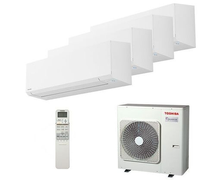 Мульти сплит-система Toshiba на 4 комнаты (25+25+25+25 кв.м.) SHORAI
