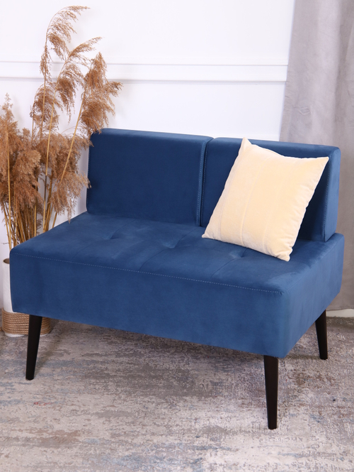 Диван "Twist" антивандальный велюр Denim. Для кухни, прихожей, салона красоты, офиса. 100х67х80 см Опоры венге